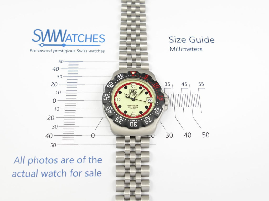TAG Heuer Formula 1 WA1211 case size 35mm