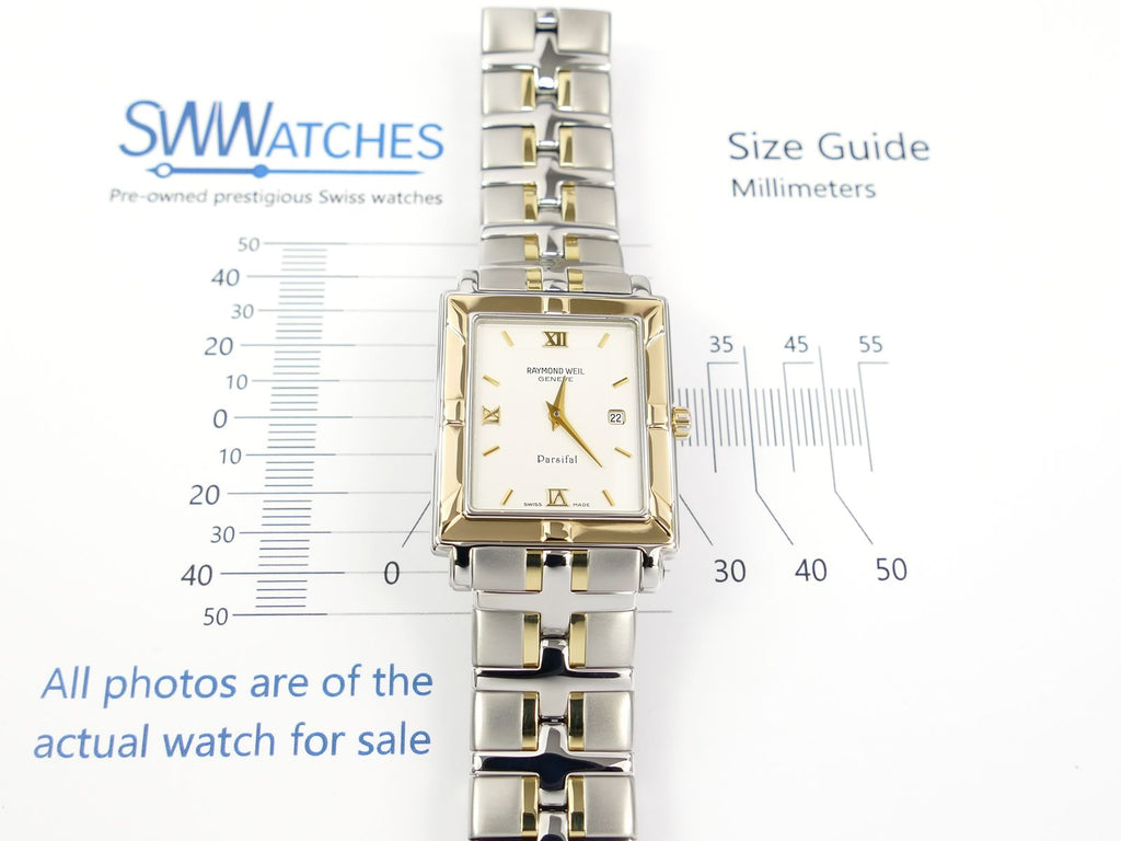 Raymond Weil Parsifal 9330 case size 27 x 40mm