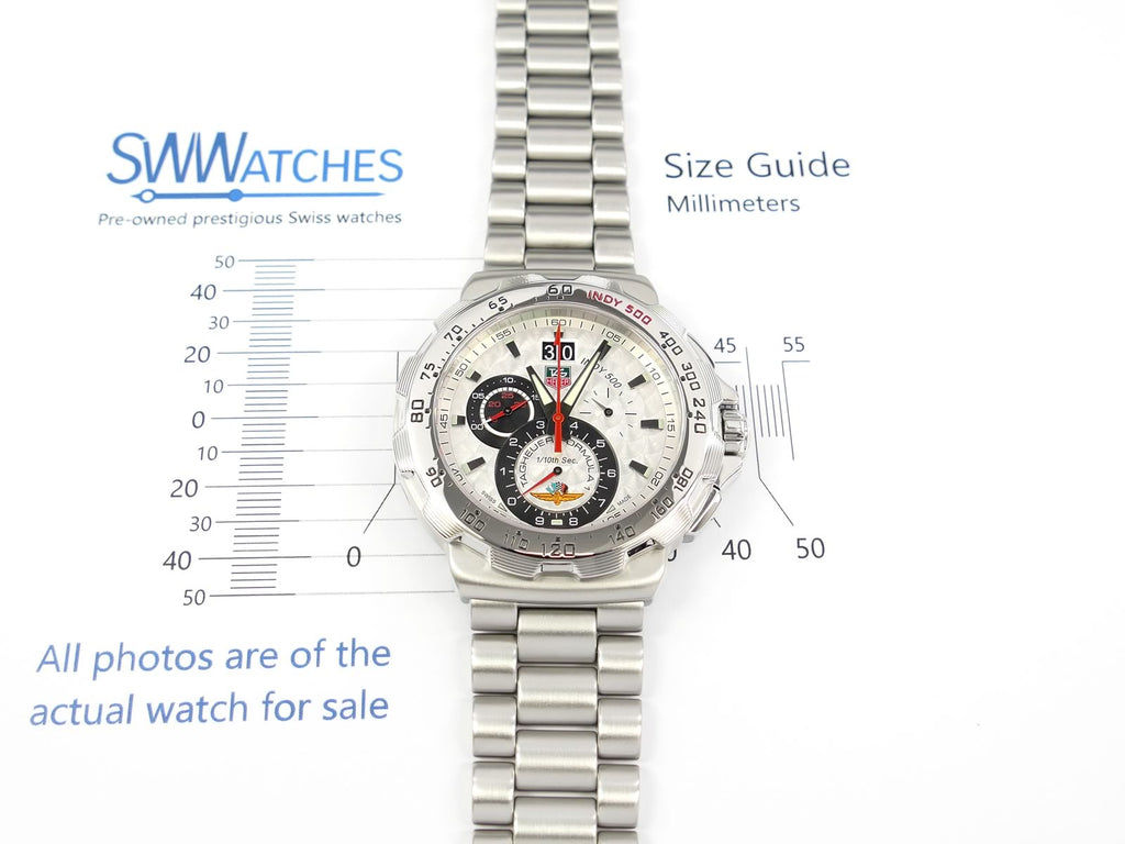 TAG Heuer Formula 1 Indy 500 Chronograph CAH101B.BA0854 case size 44mm