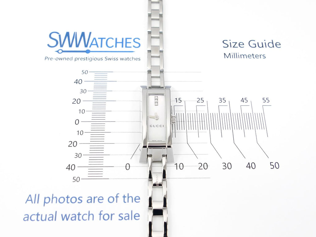 Gucci G-Link 110 case size 14 x 36mm