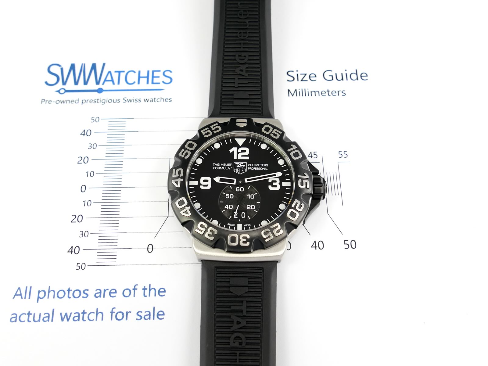 TAG Heuer Formula 1 WAH1010 case size 44mm