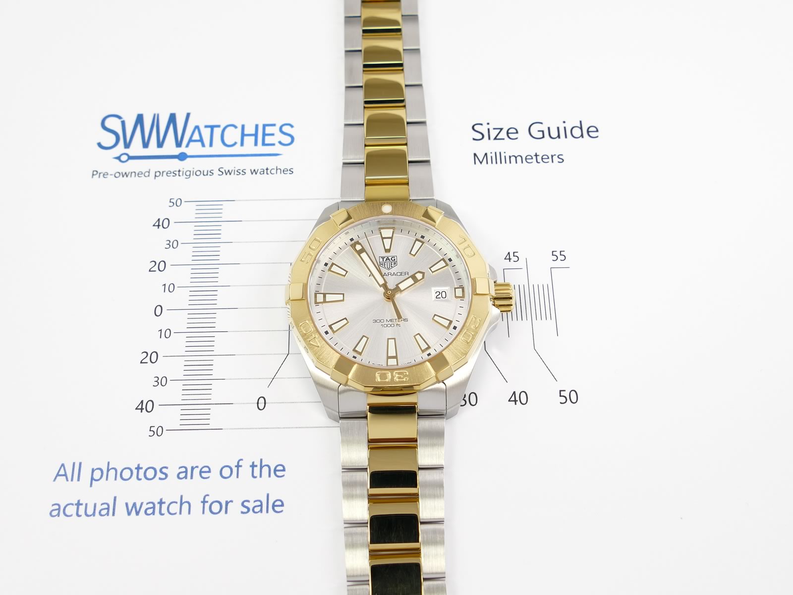 TAG Heuer Aquaracer WBD1120.BB0930 case size 41mm