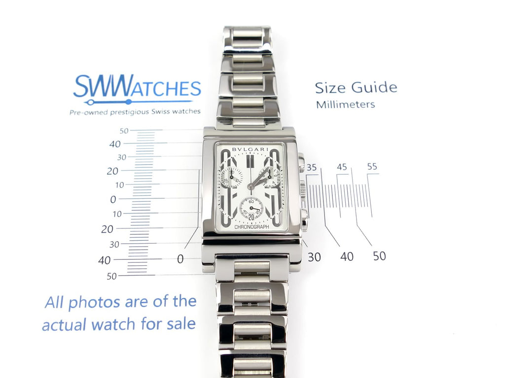 Bulgari Rettangolo RTC 49 S case size 29 x 48mm