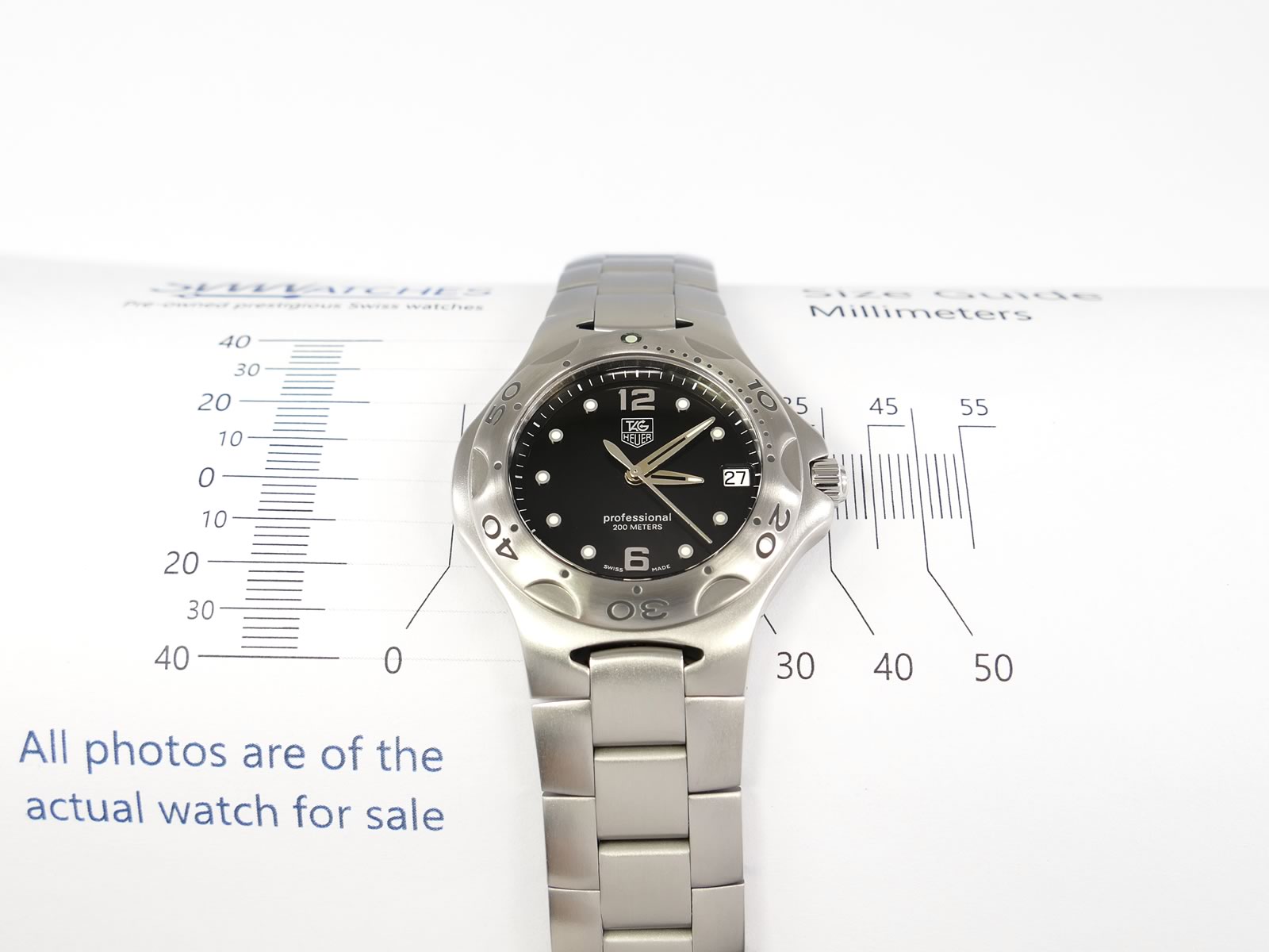 TAG Heuer Kirium WL111D.BA0700 case size 38mm