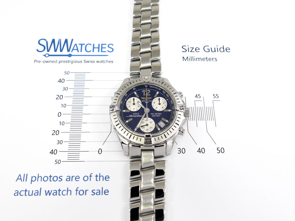Breitling Colt Chrono A53050 case size 38mm
