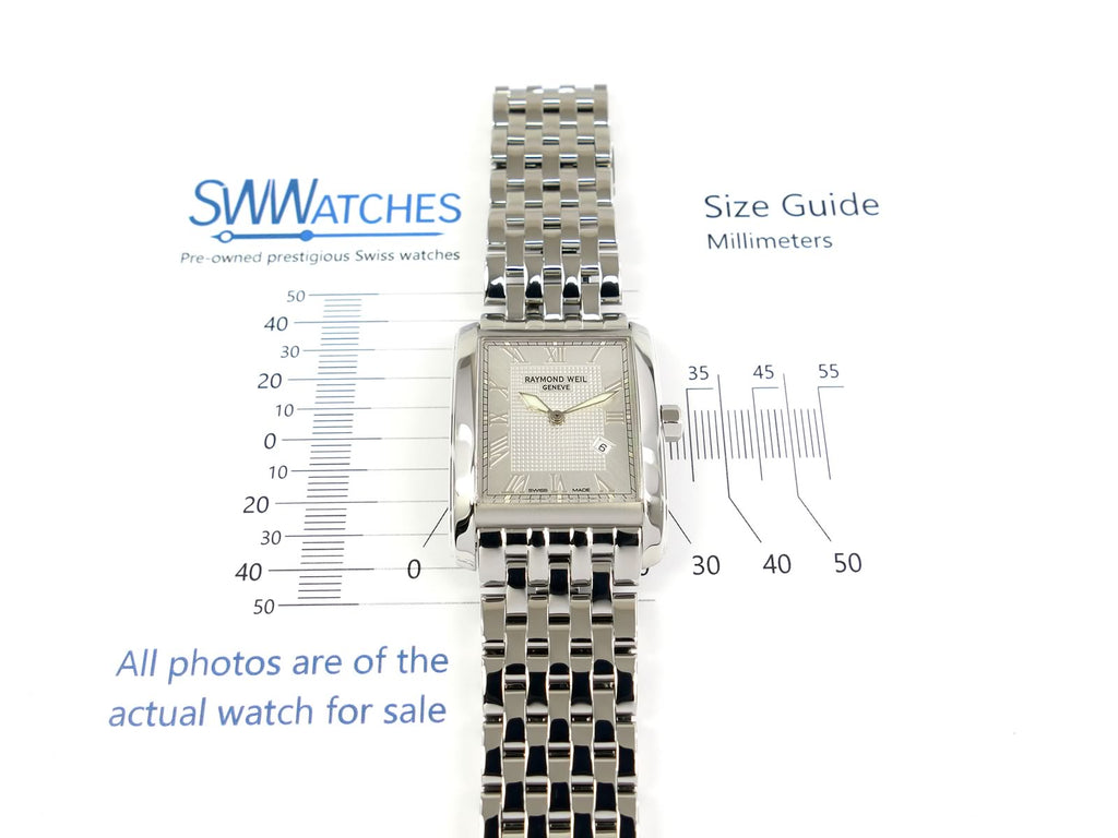 Raymond Weil Don Giovanni 9975-ST-00659 case size 29 x 39mm