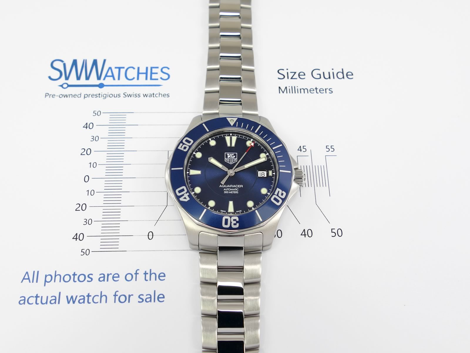 TAG Heuer Aquaracer WAB2011.BA0803 case size 41mm