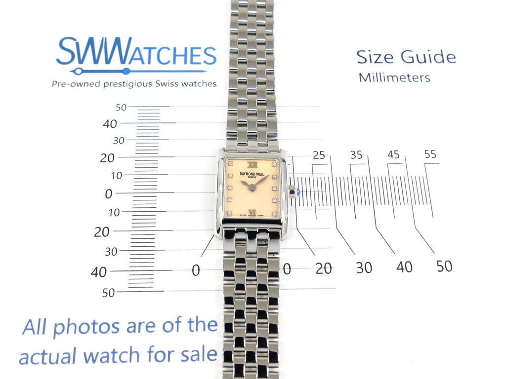 Raymond Weil Don Giovanni 5875-ST-00986 case size 18 x 25mm