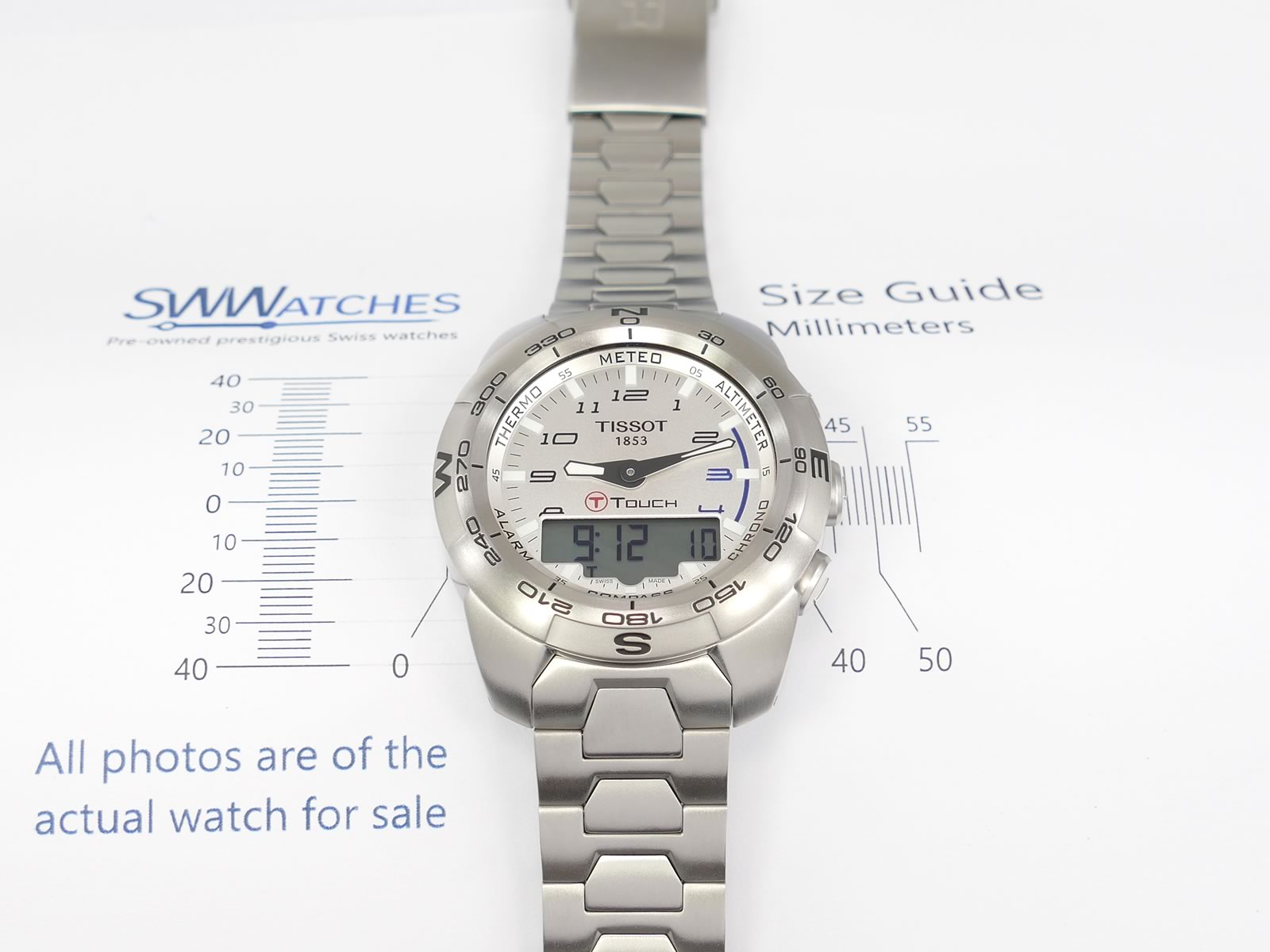 Tissot T-Touch II Expert T013.420.11.032.00 case size 43mm