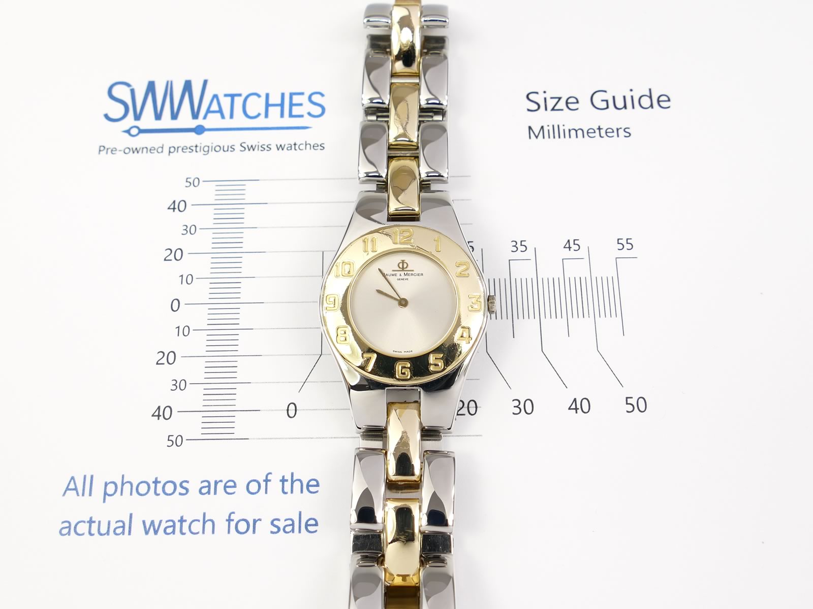 Baume & Mercier Linea 5161 case size 30mm