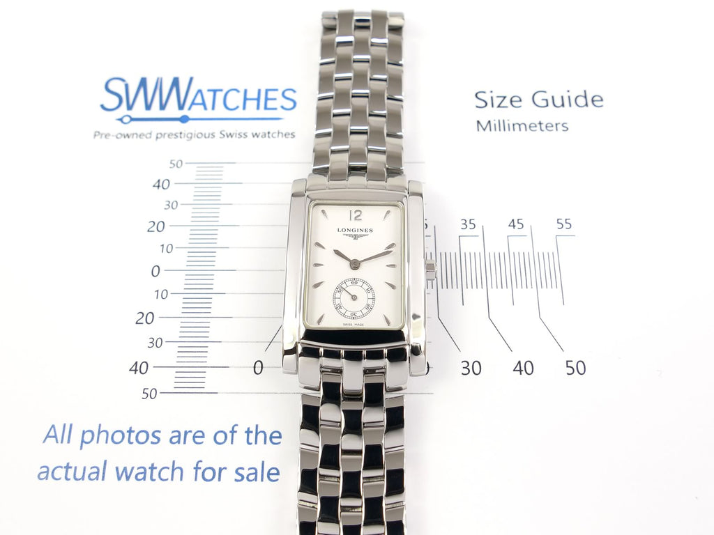 Longines DolceVita White L5.655.4 case size 26 x 32mm