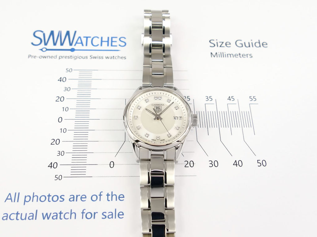 TAG Heuer Carrera Lady WV1411.BA0793 case size 27mm