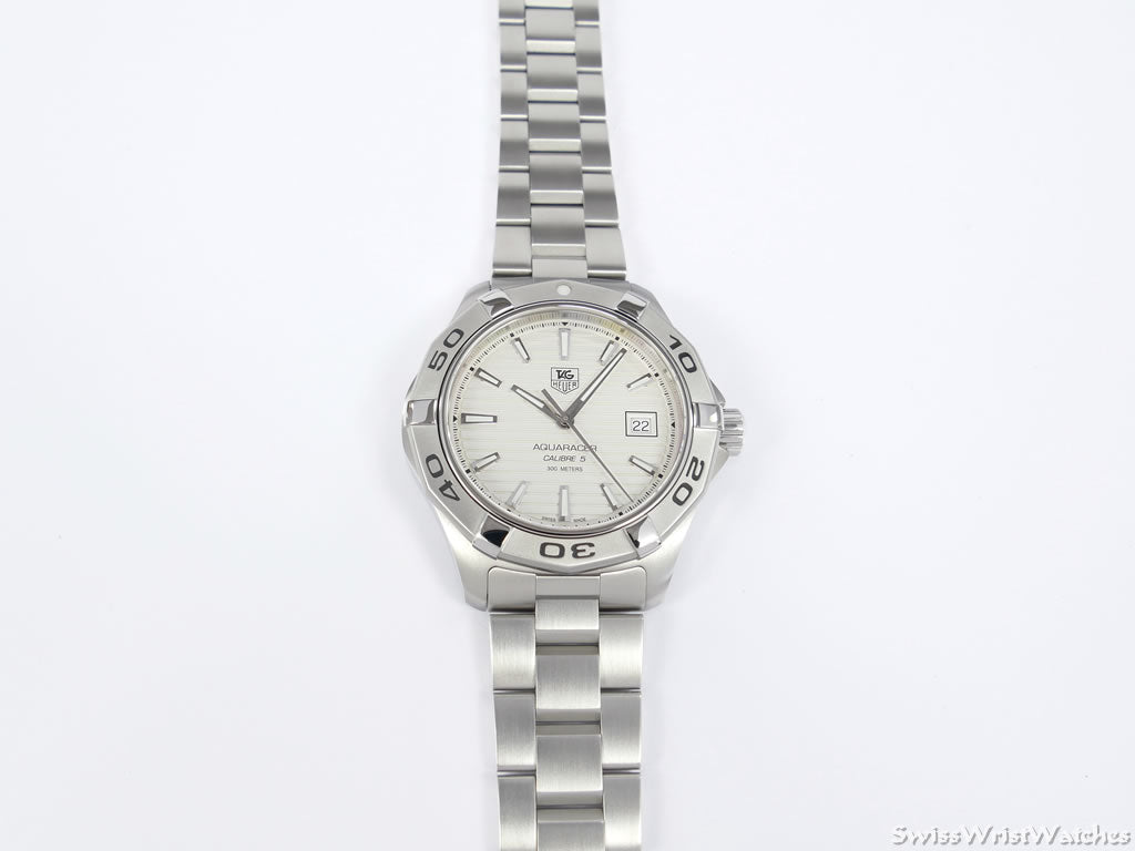 TAG Heuer Aquaracer Silver WAP2011.BA0830 front view