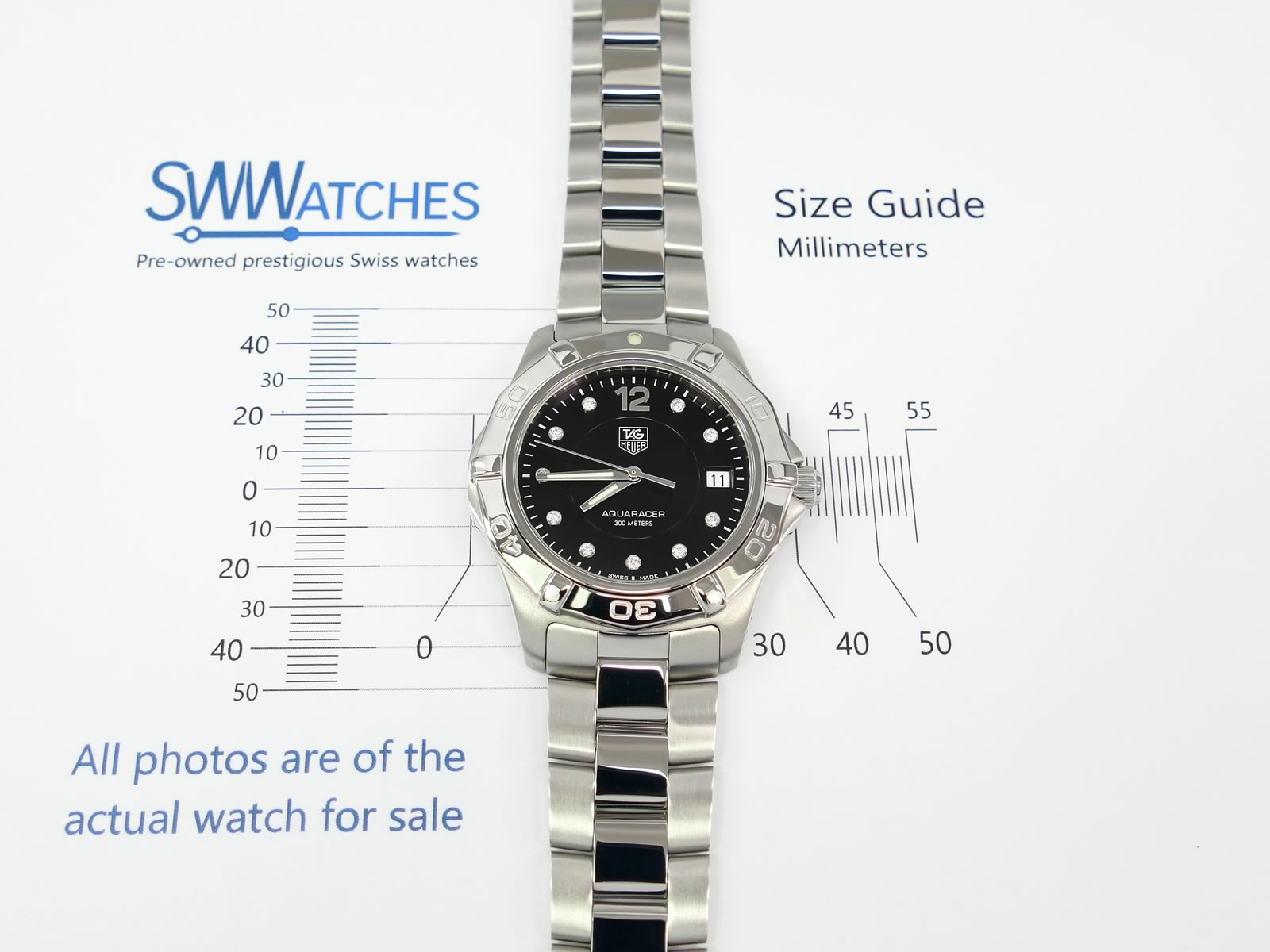 TAG Heuer Aquaracer WAF111C case size 39mm