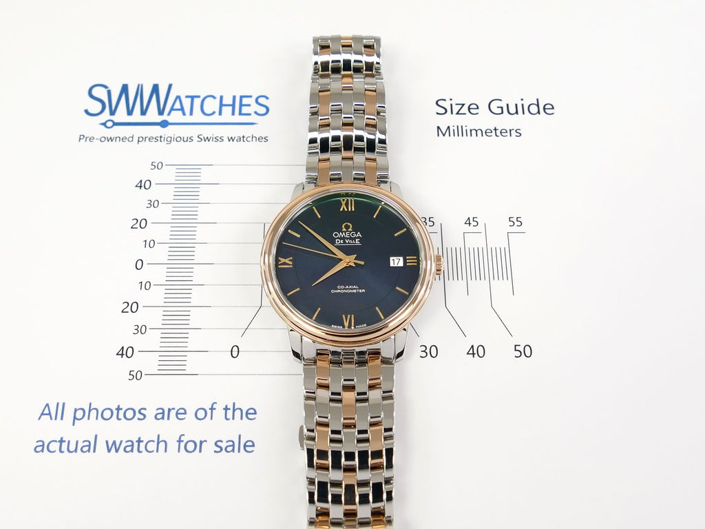 Omega De Ville 424.20.37.20.03.002 case size 36.8mm