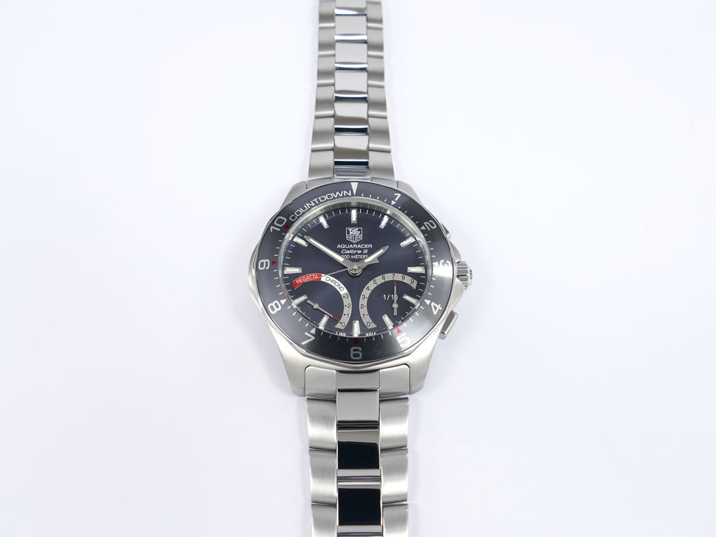 TAG Heuer Aquaracer Calibre S Regatta CAF7111.BA0803 countdown bezel