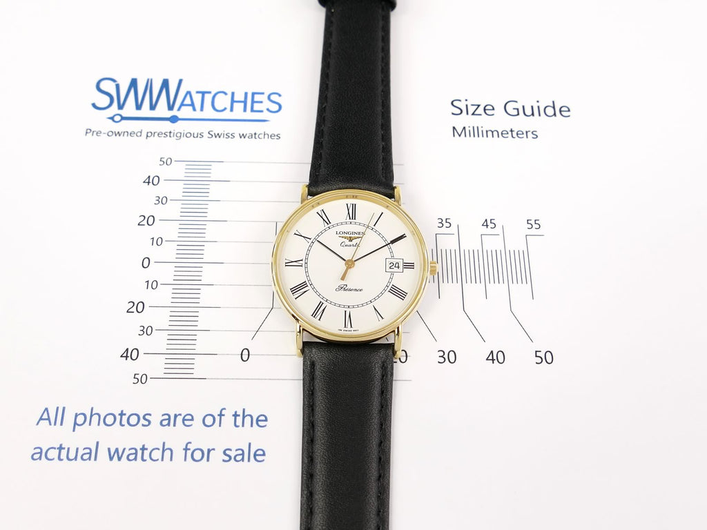 Longines Présence W18k Gold Plated Case 33mm