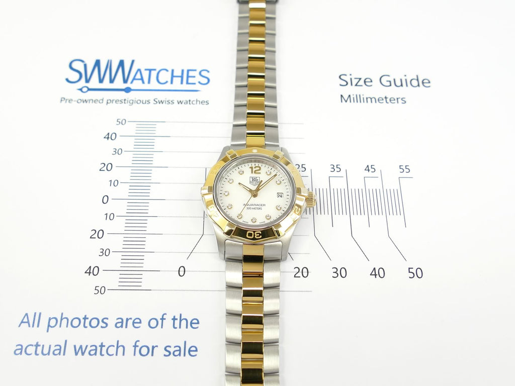 TAG Heuer Aquaracer WAF1425 case size 28mm