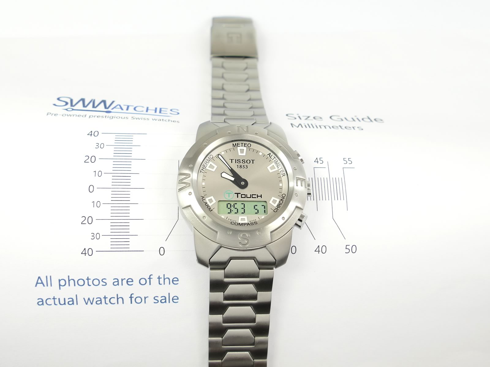 Tissot T-Touch Z251/351 case size 41mm