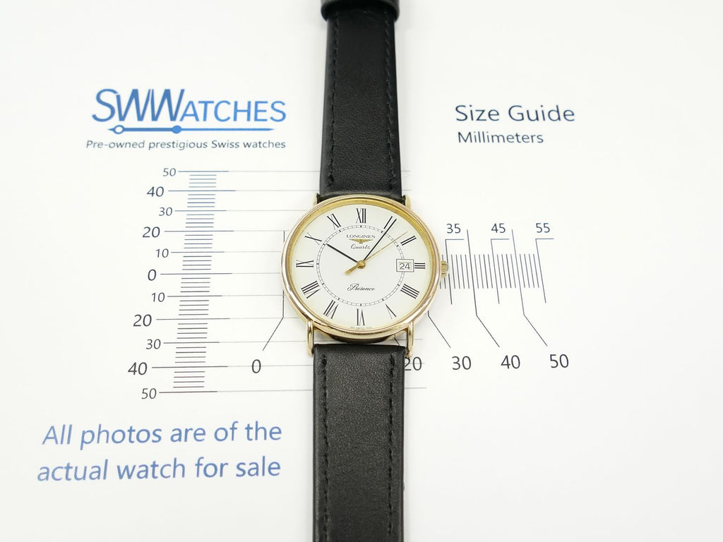 Longines Présence case size 33mm