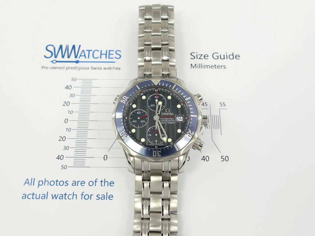 Omega Seamaster 2225.80.00 case size 41.5mm