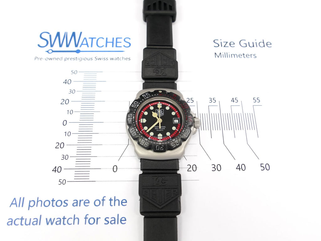 TAG Heuer Formula 1 374.508 case size 29mm