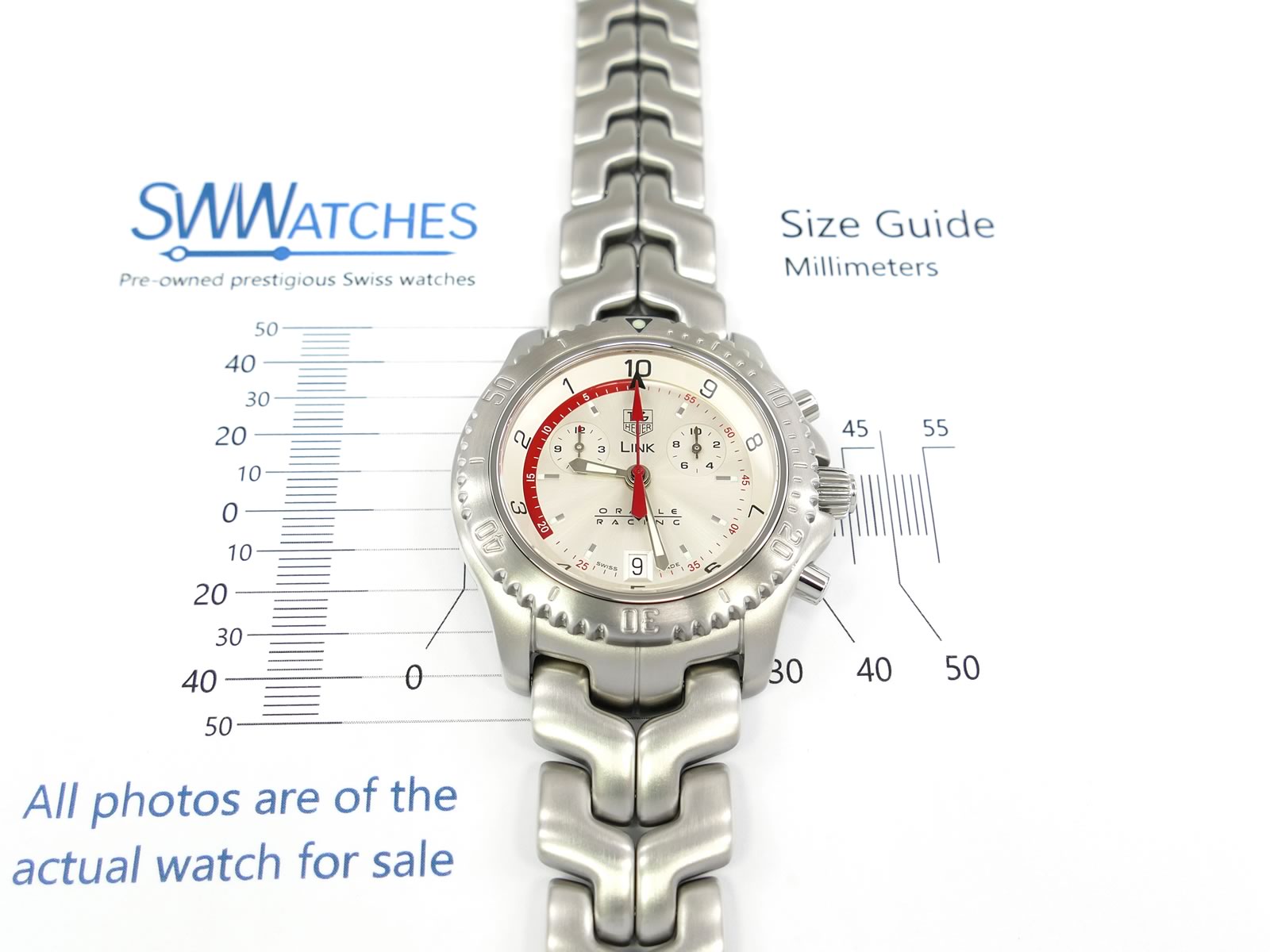 TAG Heuer Link CT1118 case size 41mm
