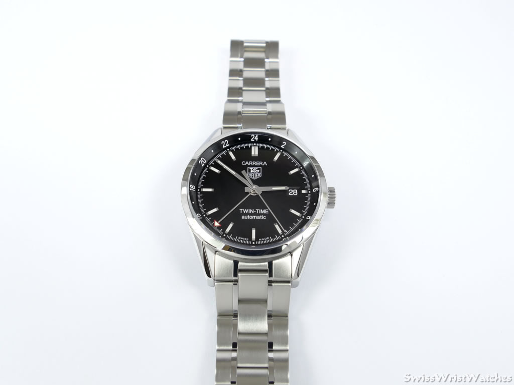 TAG Heuer Carrera Twin-Time WV2115.BA0787 Black Automatic GMT Box
