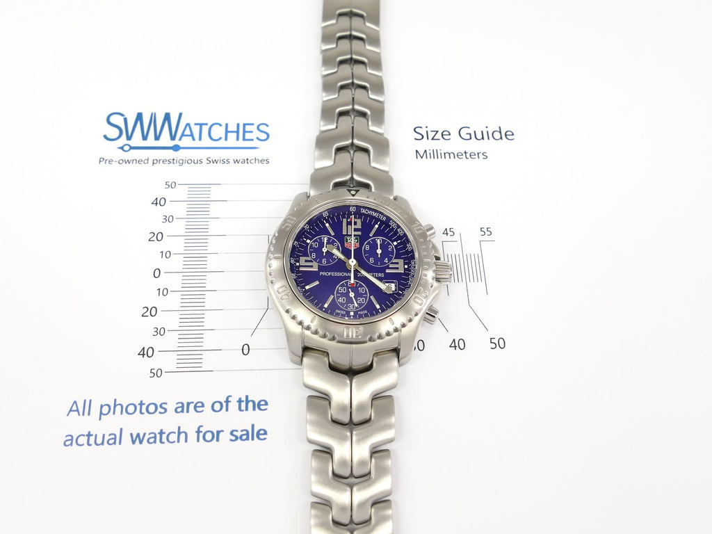 TAG Heuer Link Chronograph CT1110.BA0550 case size 41mm