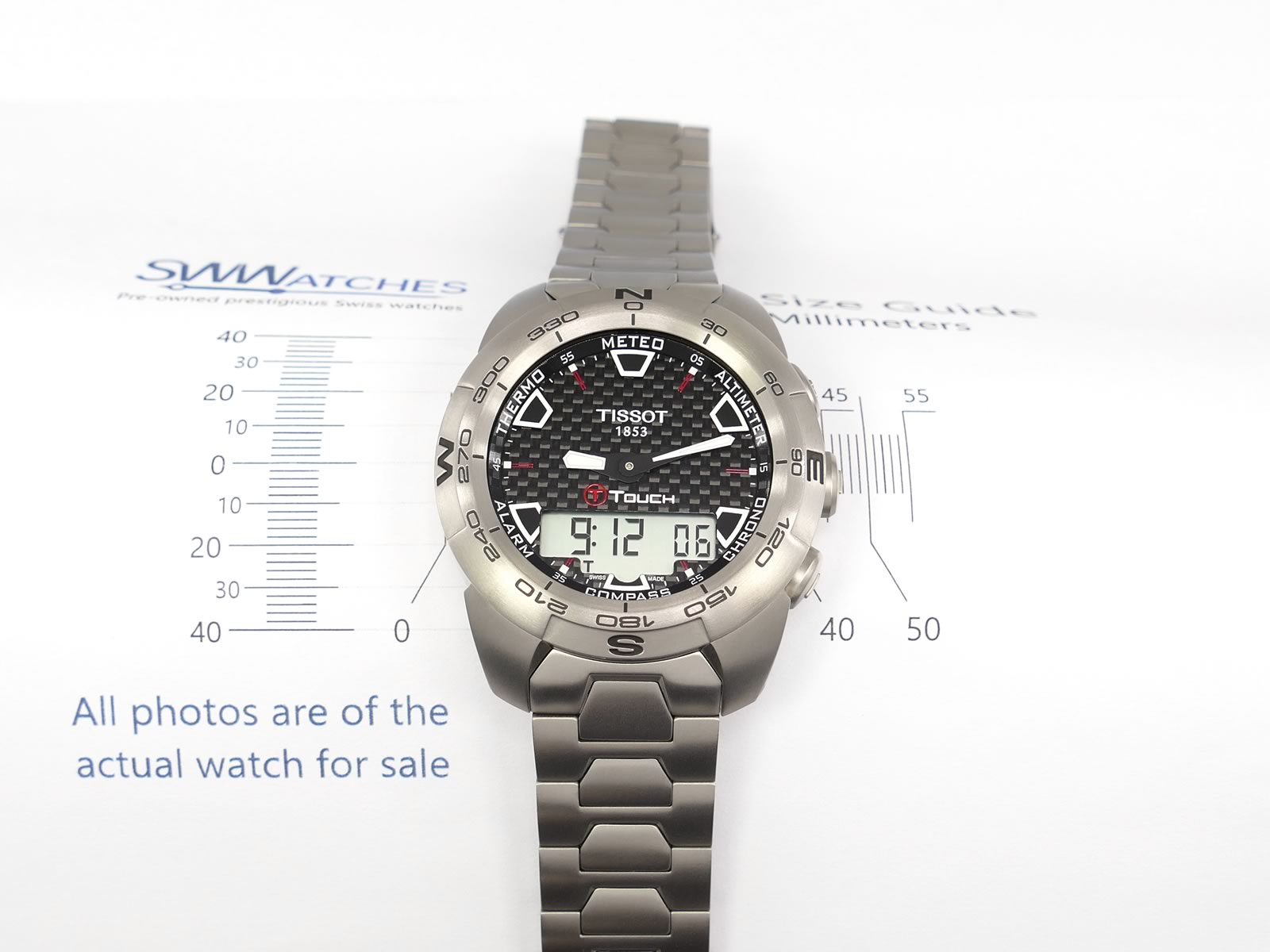 Tissot T-Touch II Expert Titanium T013.420.44.201.00 case size 43mm