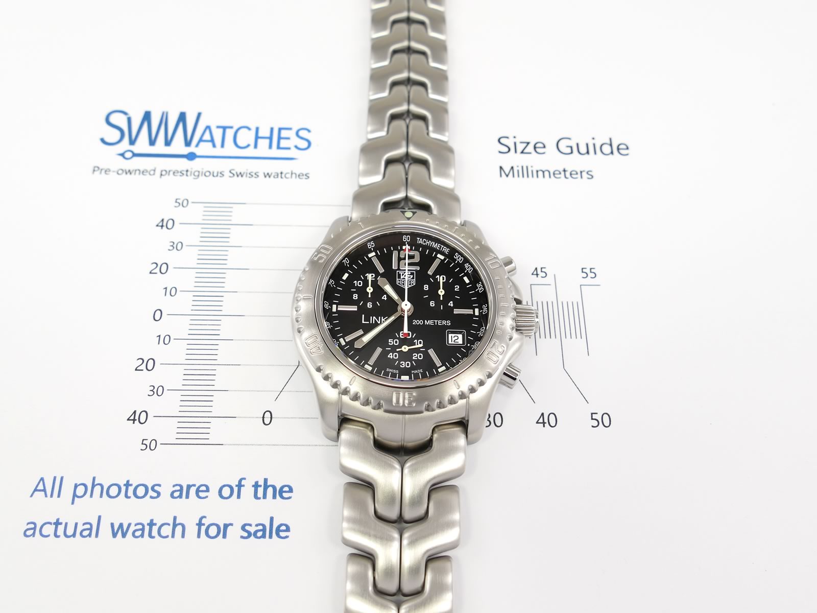 TAG Heuer Link CT1111.BA0550 case size 41mm