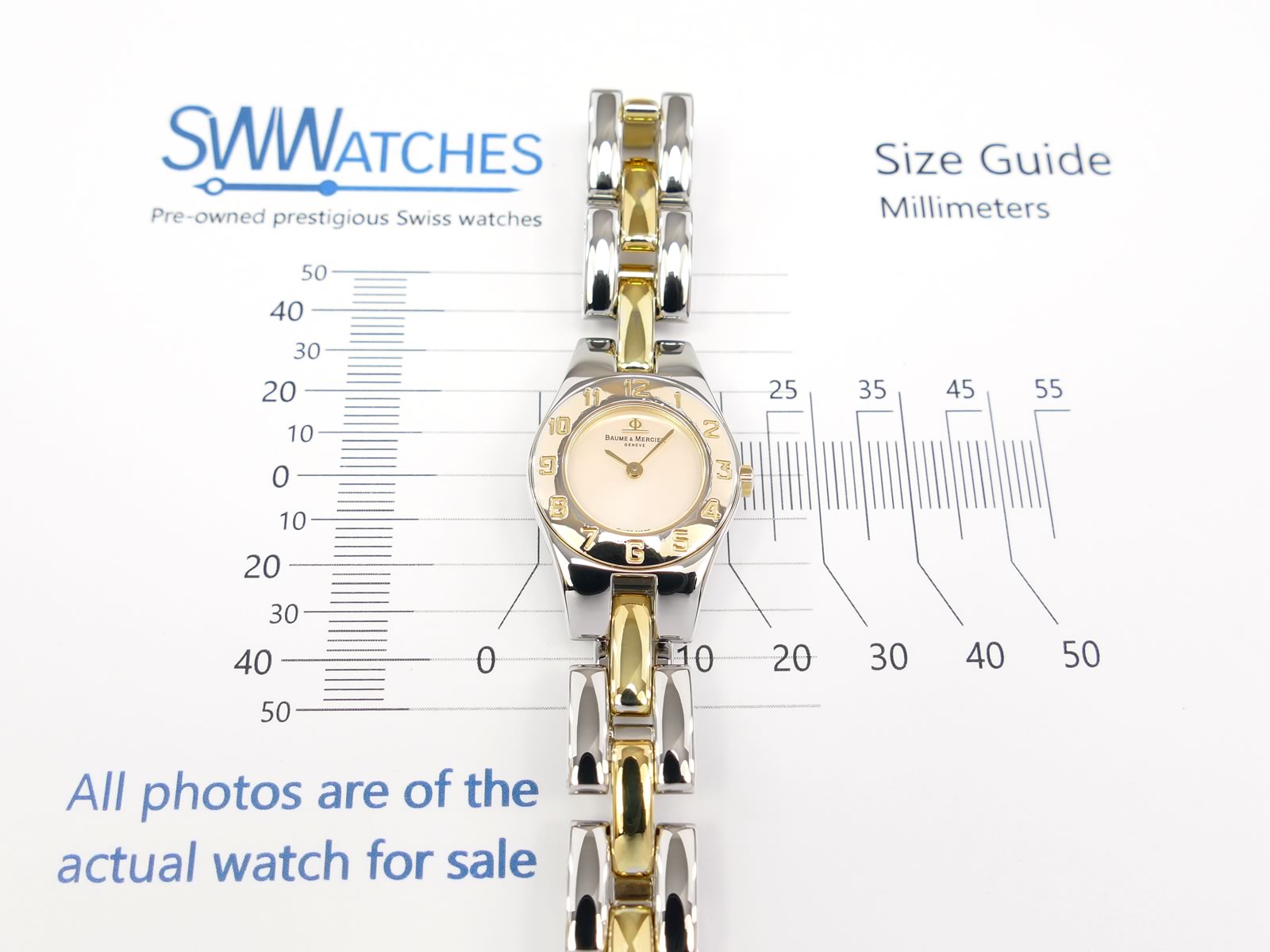 Baume & Mercier Linea MV045203 case size 22mm