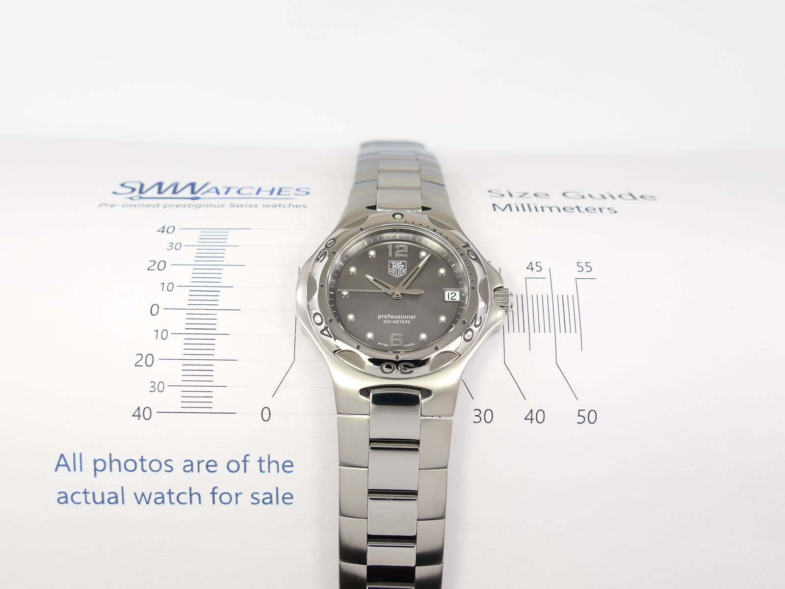 TAG Heuer Kirium Grey Dial WL111G.BA0701 case size 38mm Full Size
