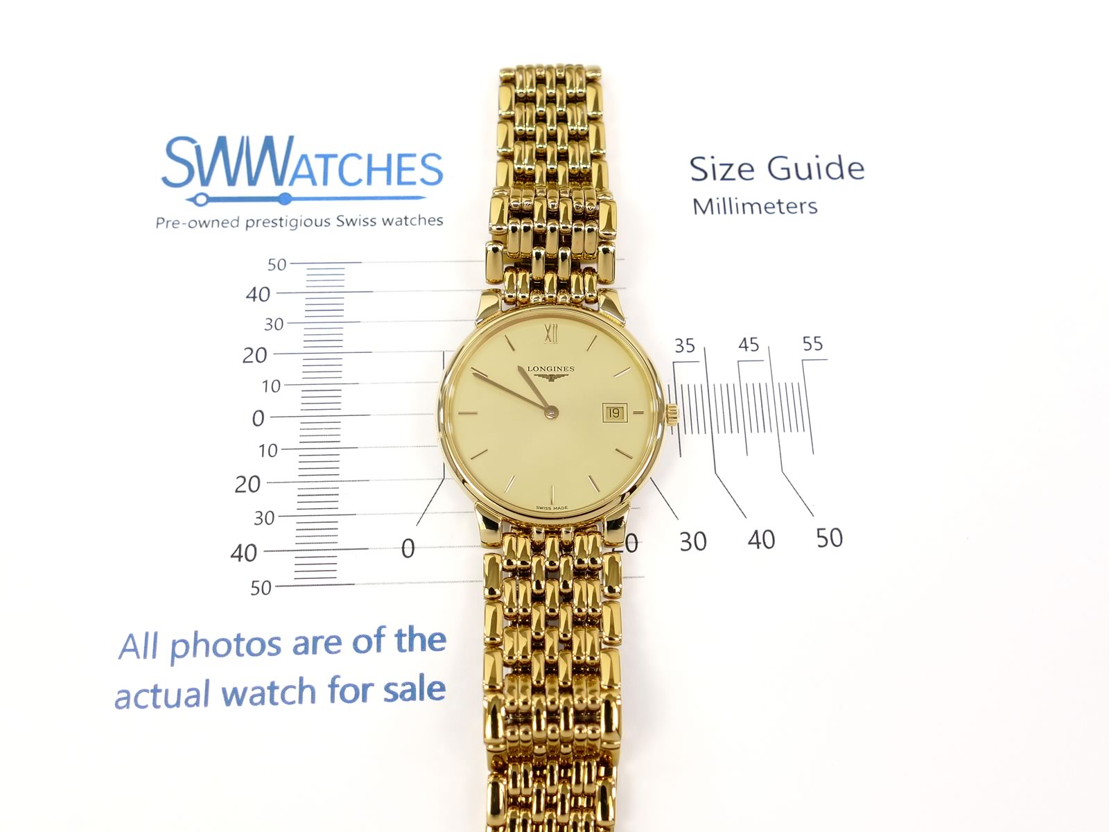 Longines La Grande Classique L5.632.2 case size 33mm