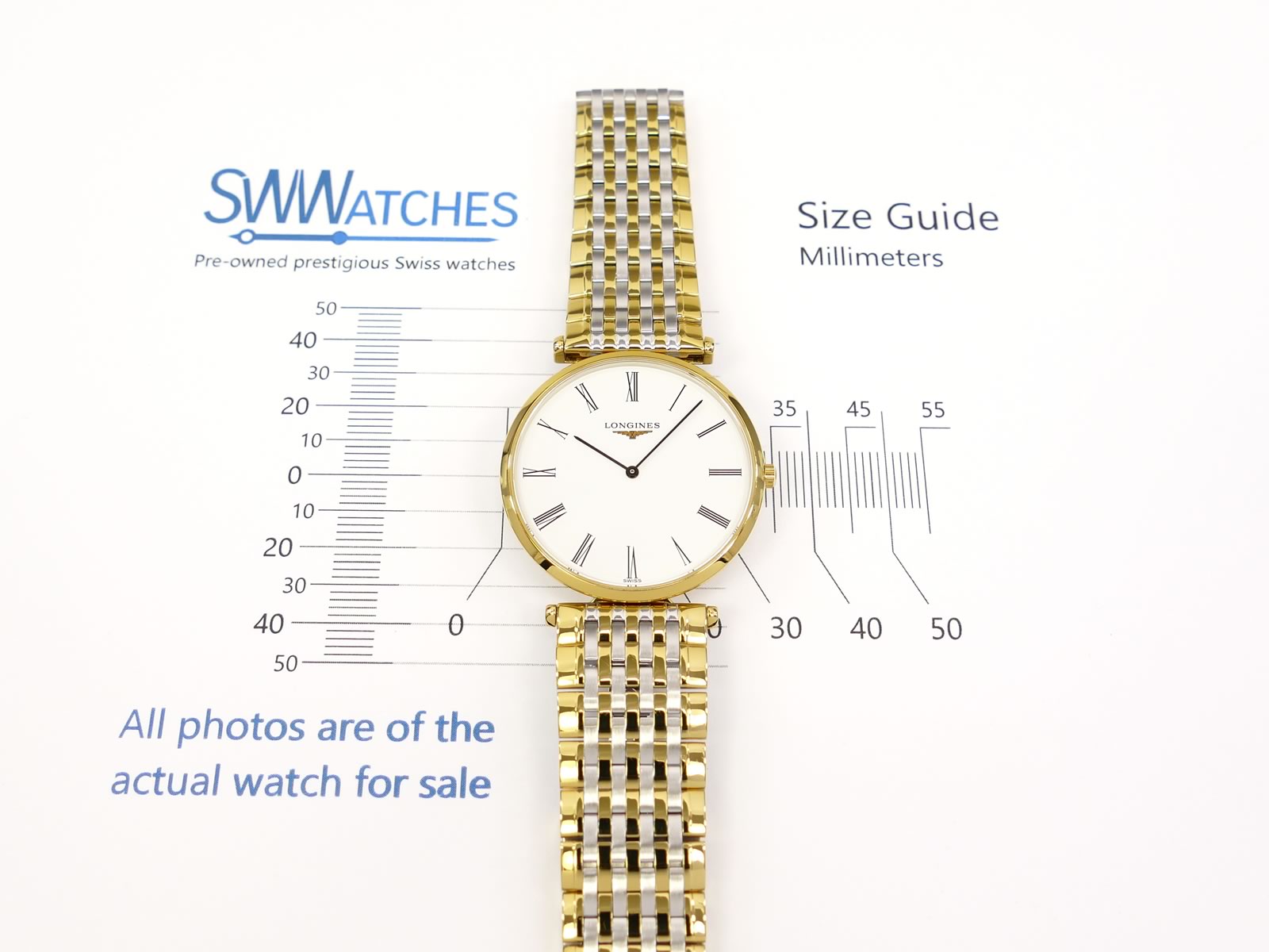 Longines La Grande Classique L4.709.2.11.7 case size 33mm