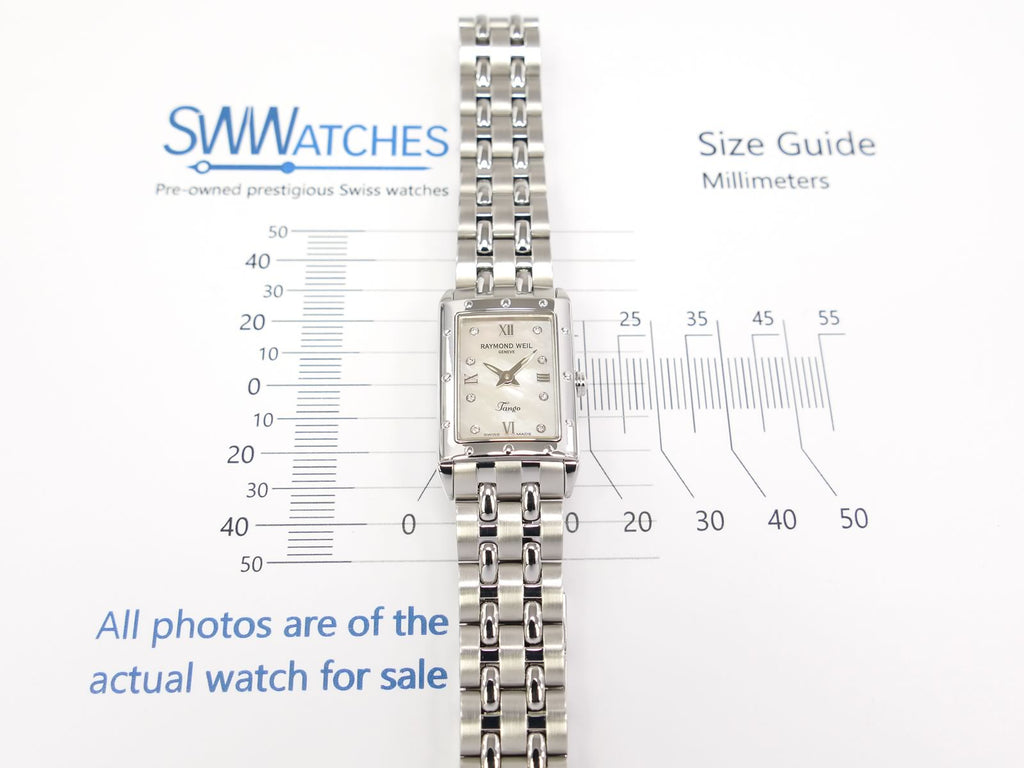 Raymond Weil Tango 5971 case size 18 x 22mm