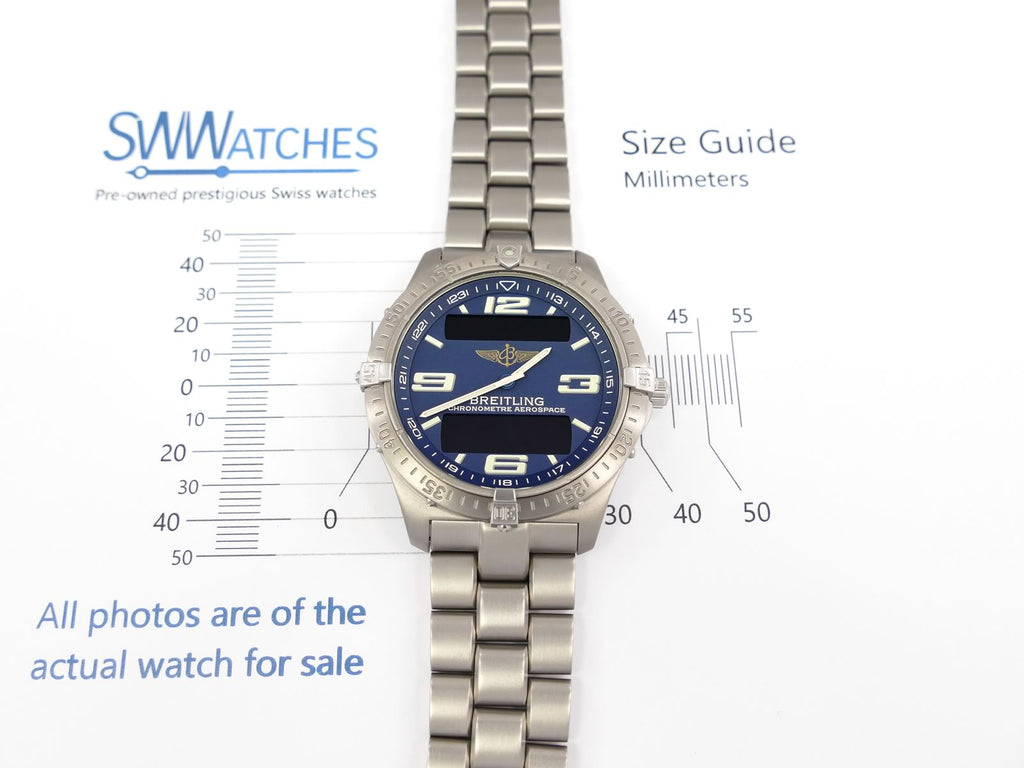 Breitling Aerospace E75362 case size 40.5mm
