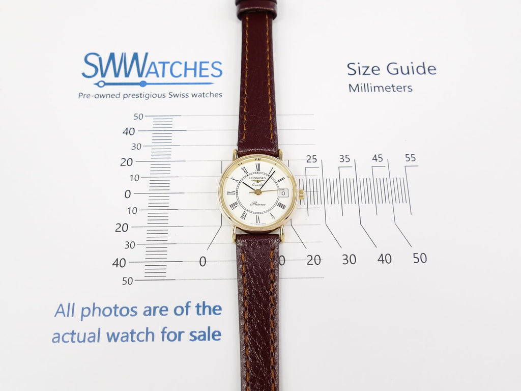 Longines Presence White Roman Numeral Dial 23mm Ladies