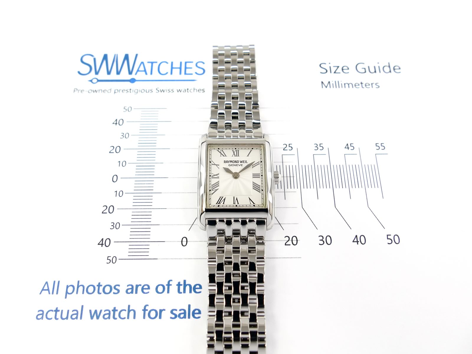 Raymond Weil Don Giovanni case size 22 x 30mm 5873-ST-00659