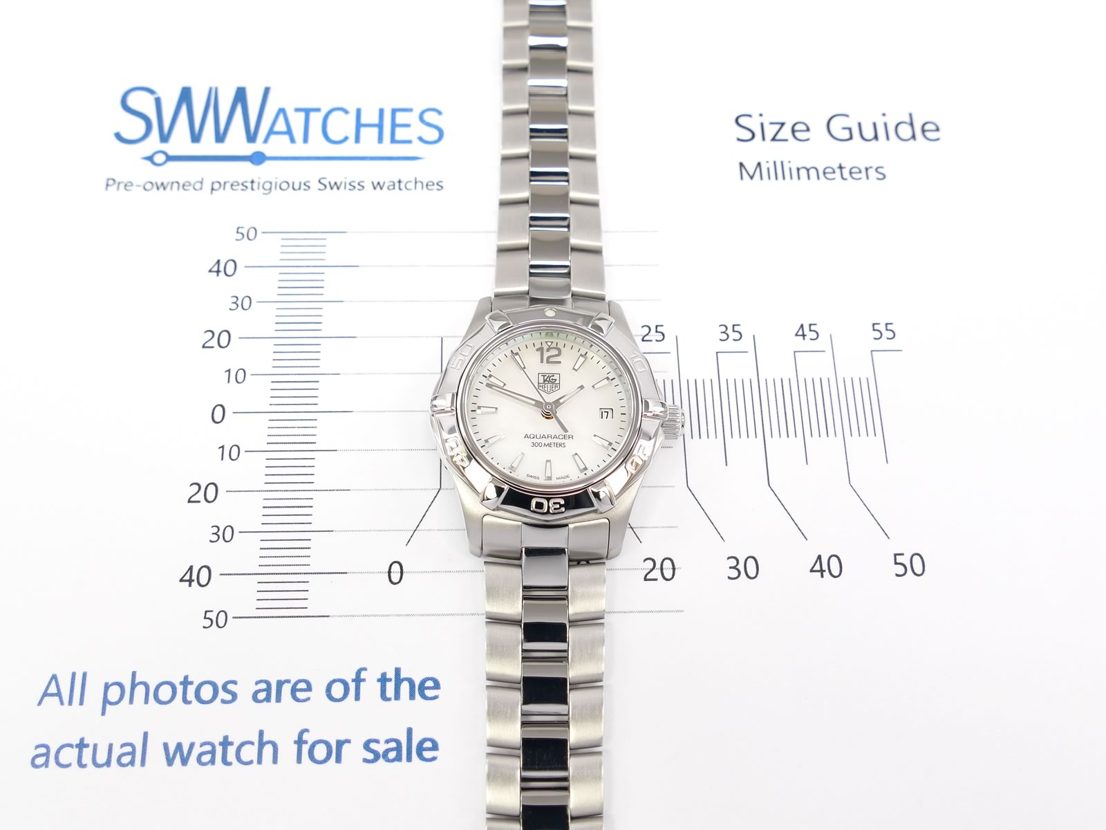 TAG Heuer Aquaracer WAF1414.BA0812 case size 27mm