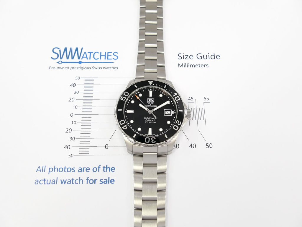 TAG Heuer Aquaracer WAN2110.BA0822 case size 41mm