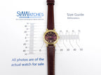 Raymond Weil Traditional Purple 18k Gold Plated 24mm Case size 9936-2