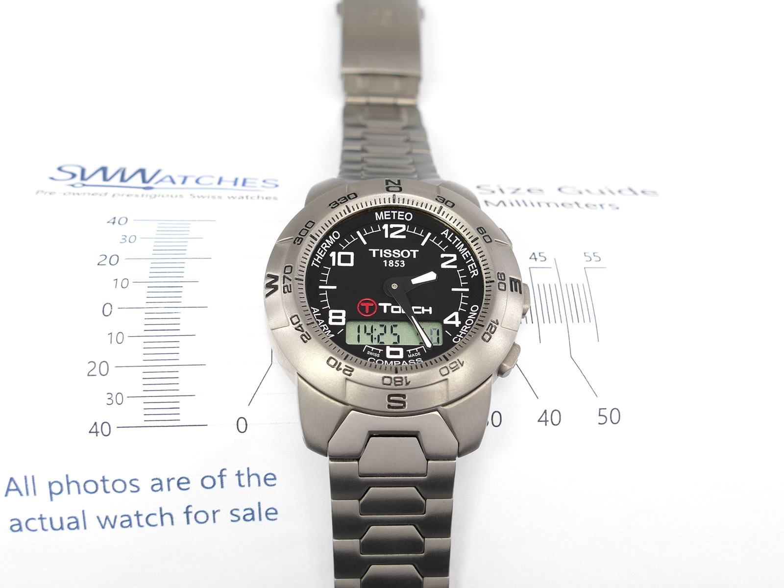 時計 TISSOT T-TOUCH Z253/353 Tissot T-Touch Z253/353P Titanium Men's 41mm Black Carbon