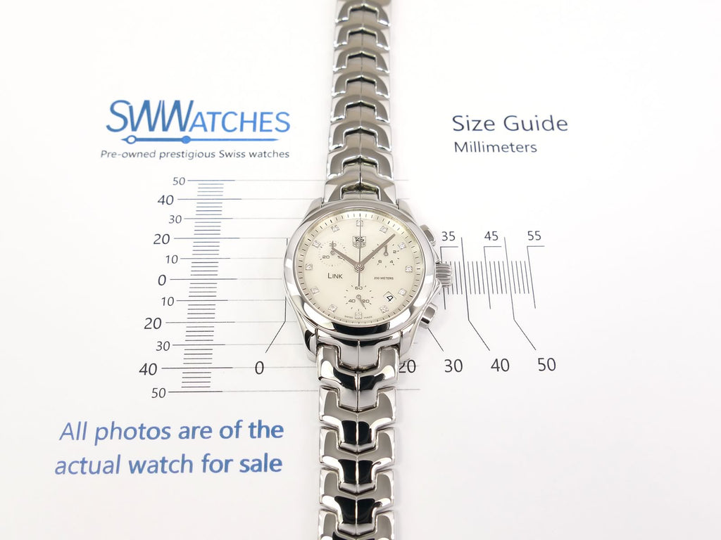 TAG Heuer Link Lady 33mm case size CJF1312.BA0580