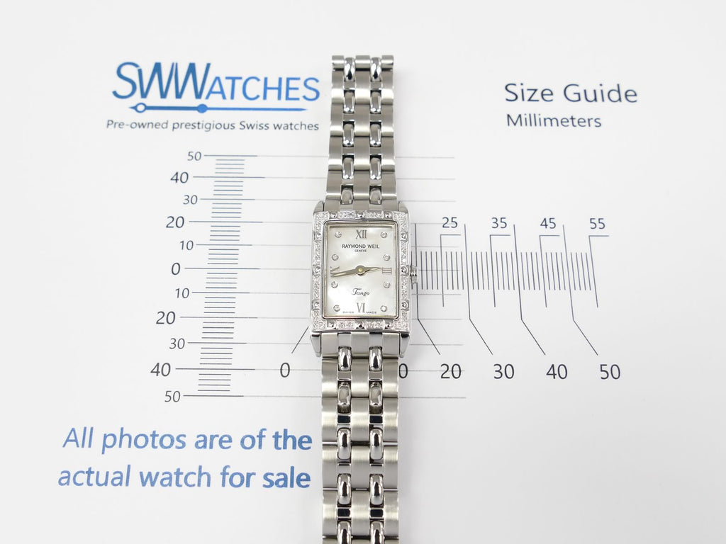 Raymond Weil Tango 5971 case size 18 x 22mm