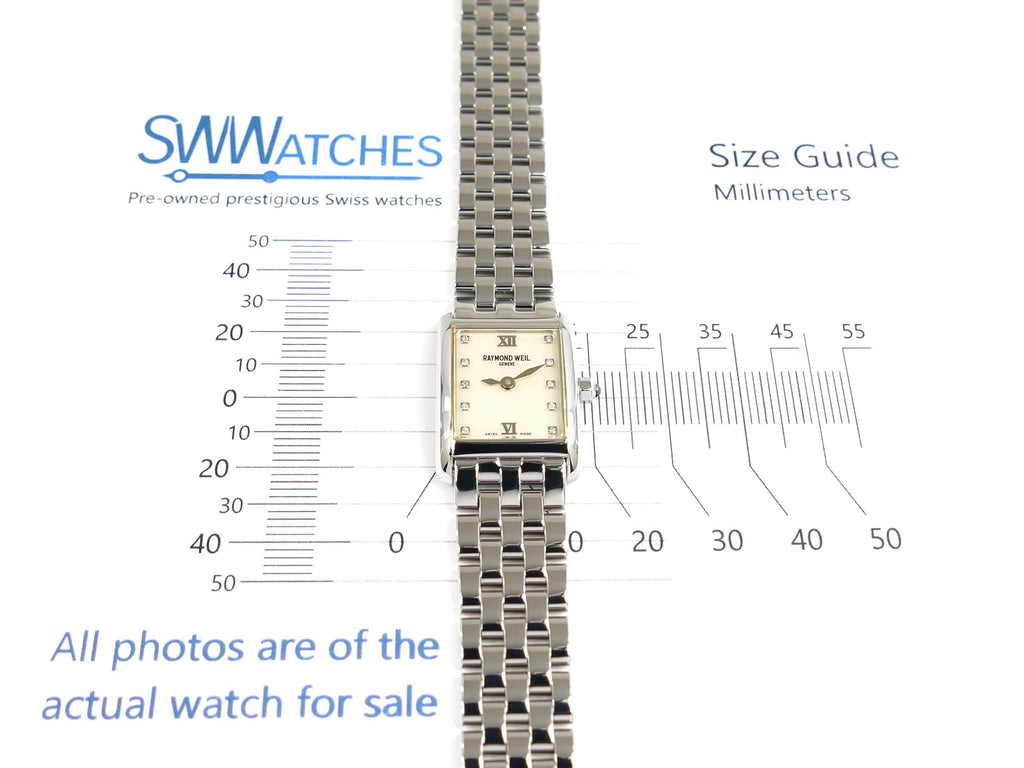 Raymond Weil Don Giovanni 5875-ST-00985 case size 18 x 25mm