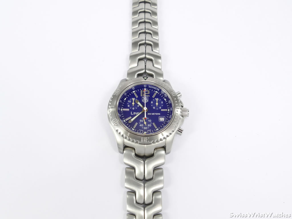 TAG Heuer Link Chronograph Blue CT1110.BA0550 front view
