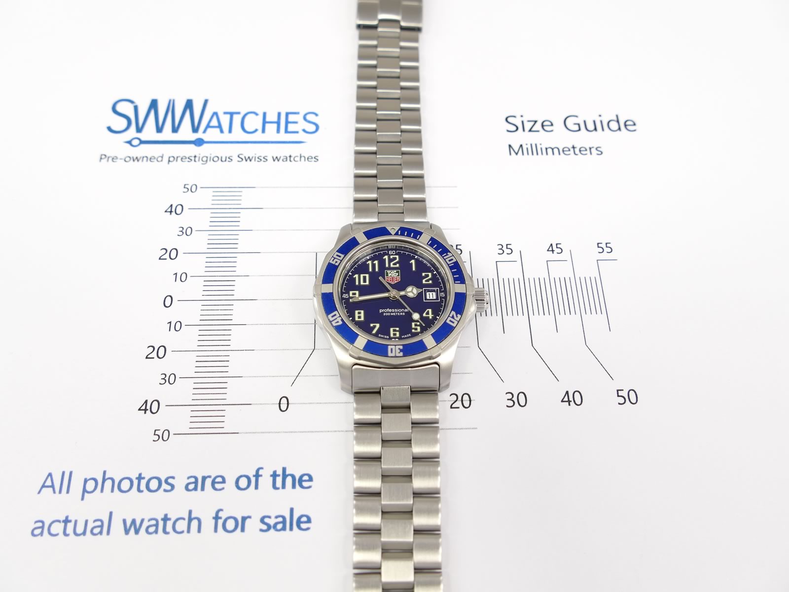 時計 TAG HEUER 200 METERS TAG Heuer 2000 Sport Blue WM1313.BA0319 Arabic Numerals – SWWatches