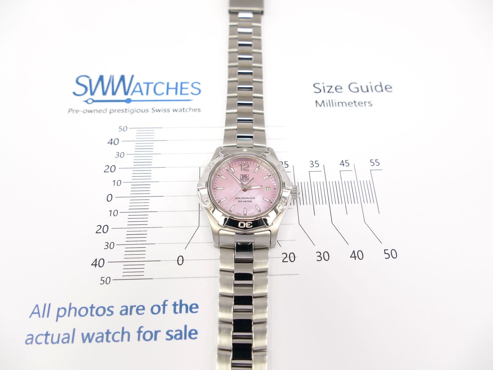 TAG Heuer Aquaracer Lady WAF1418.BA0812 case size 27mm