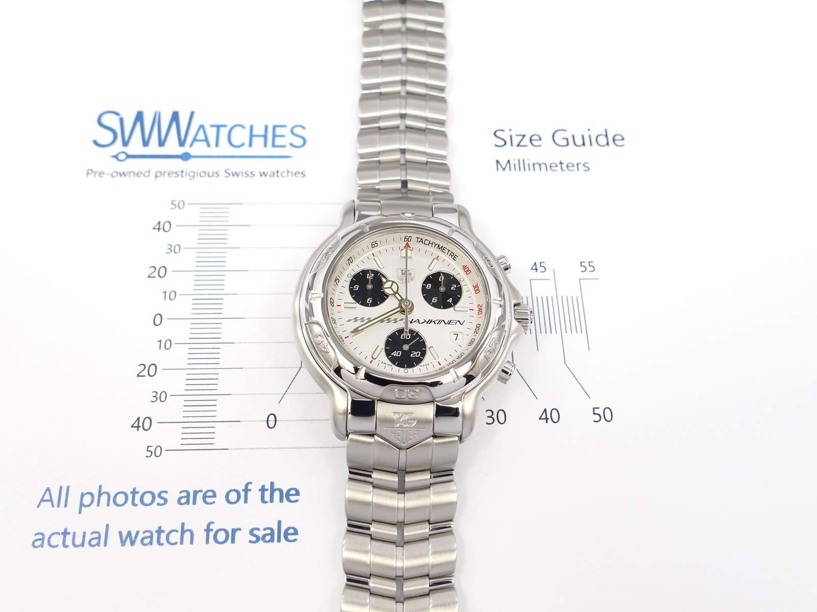 TAG Heuer 6000 Chronograph CH1118 case size 40mm